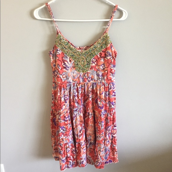 Free People beaded floral dress - Picture 2 of 8